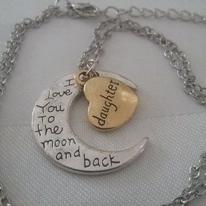 LOVE YOU TO THE MOON DAUGHTER NECKLACE